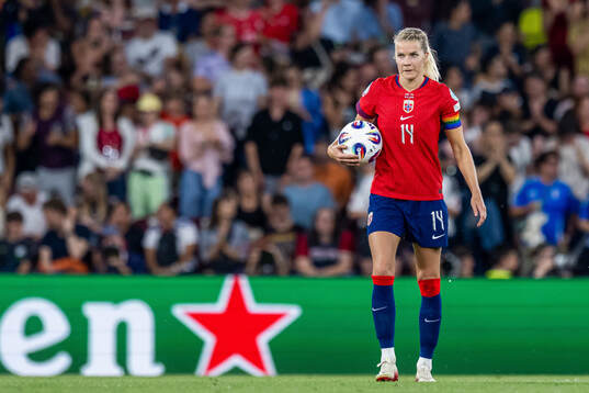 Ada Hegerberg of Norway looks dejected