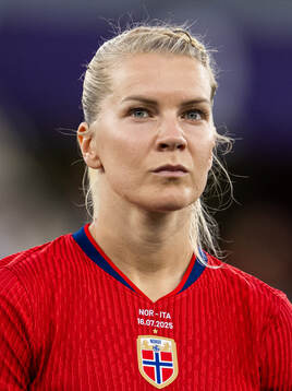 Ada Hegerberg of Norway line up