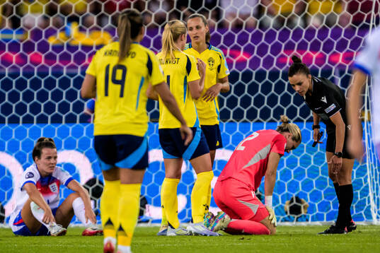 Goalkeeper Jennifer Falk of Sweden