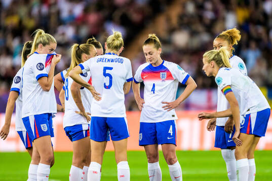 Keira Walsh looks dejected