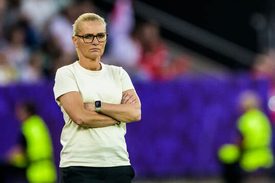 Head coach Sarina Wiegman of England