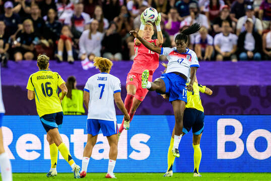 Goalkeeper Jennifer Falk of Sweden