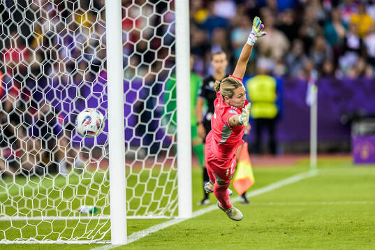 Goalkeeper Jennifer Falk of Sweden