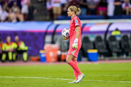 Goalkeeper Jennifer Falk of Sweden