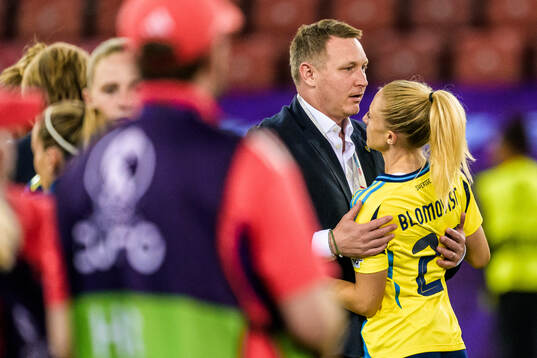 Kim Källström and Rebecka Blomqvist of Sweden