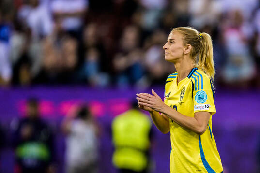Sofia Jakobsson of Sweden looks dejected