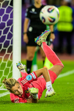Goalkeeper Jennifer Falk of Sweden