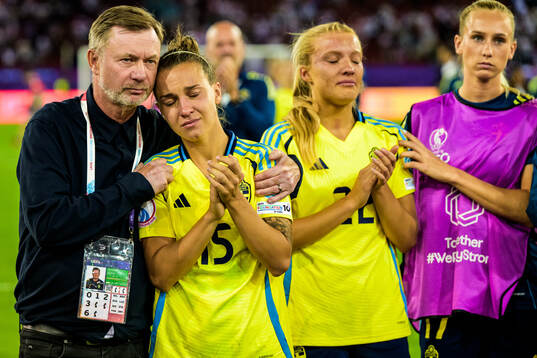 Head coach Peter Gerhardsson and Julia Zigiotti Olme of
