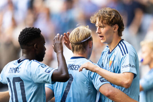 Djurgårdens Tokmac Nguen, Tobias Gulliksen och August