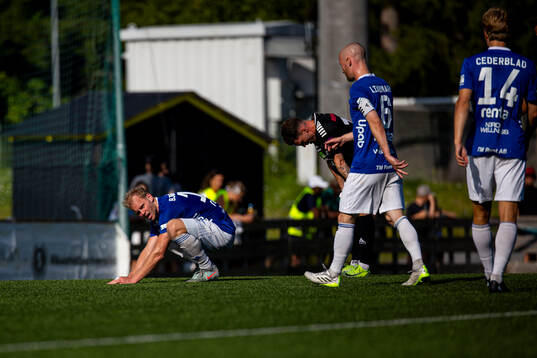 Umeå FCs Eythor Martin Björgolfsson deppar