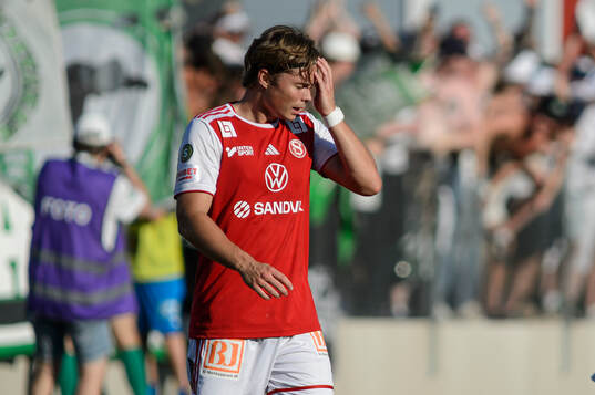 Sandvikens IFs Liam Vabö deppar