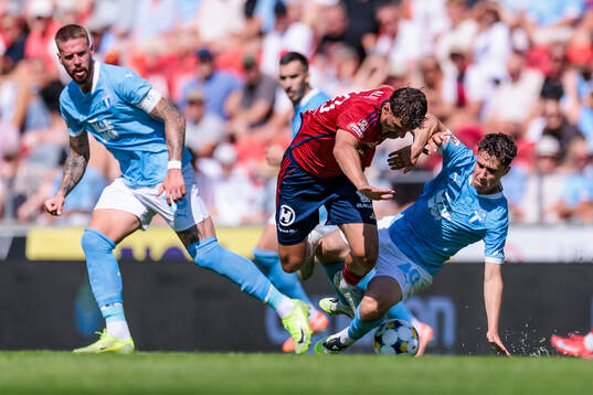 Östers Alibek Aliev, Malmö FFs Pontus Jansson och Kenan