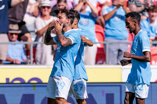 Malmö FFs Sead Haksabanovic jublar