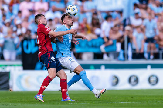 Östers Oscar Uddenäs och Malmö FFs Colin Rösler