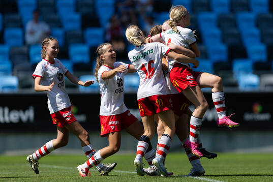 Fredrikstads spelare jublar