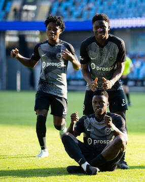Sporting Supremes Ebrima Manneh jublar