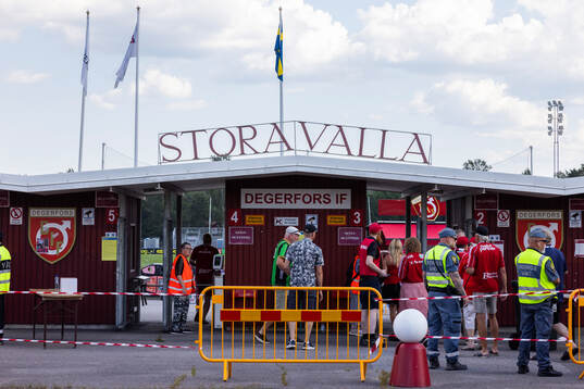 Exteriör vy av Stora Valla