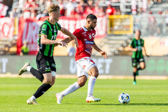 GAIS Filip Beckman och Degerfors Omar Faraj