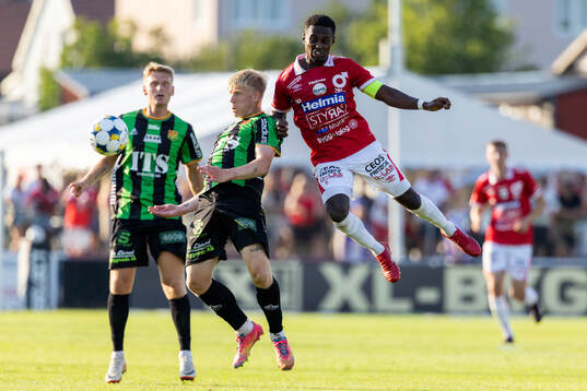 GAIS Robert Frosti Þorkelsson och Degerfors Nahom Netabay