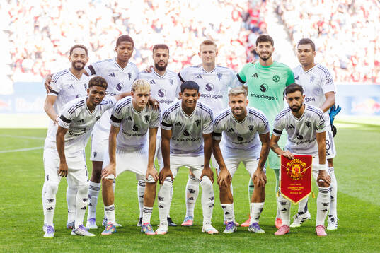 The starting eleven of Manchester United
