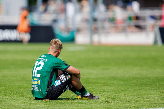 Varbergs Edvin Tellgren deppar