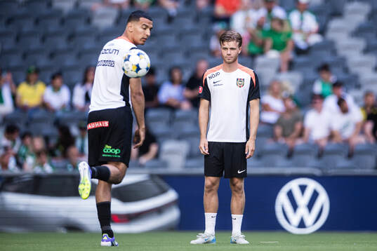 Brommapojkarnas Nabil Bahoui och Wilmer Odefalk