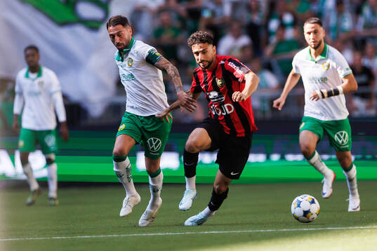 Hammarbys Nahir Besara och Brommapojkarnas Daleho Irandust