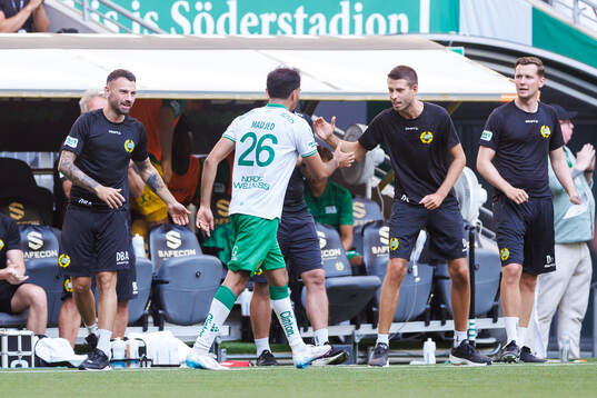 Hammarbys Montader Madjed och jublar