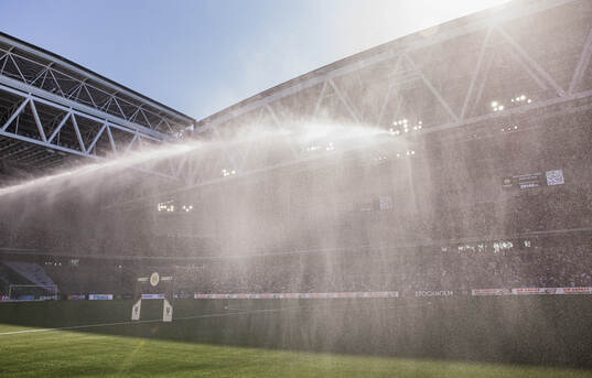 3Arena med en vattenspridare