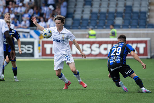 IFK Göteborgs Kolbeinn Thordarson mot Sirius Isak Bjerkebo