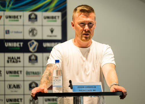 Halmstads tränare Johan Lindholm