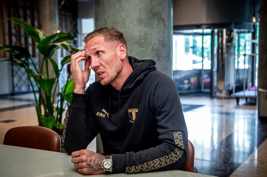 Goalkeeper Robin Olsen gave an interview upon arriving in