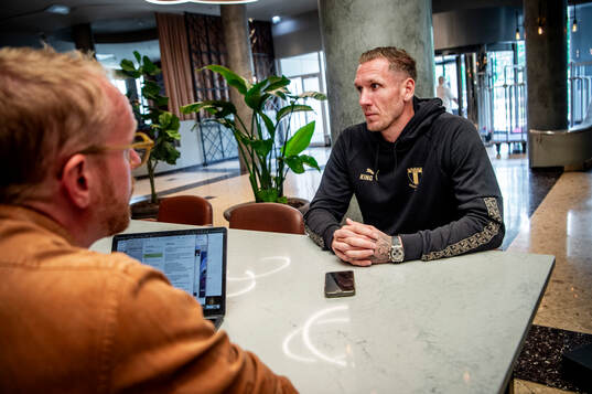 Goalkeeper Robin Olsen gave an interview upon arriving in
