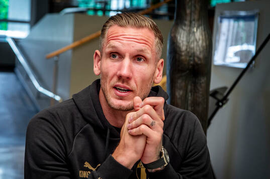 Goalkeeper Robin Olsen gave an interview upon arriving in