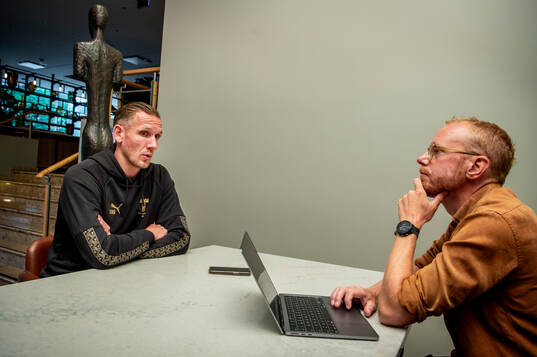 Goalkeeper Robin Olsen gave an interview upon arriving in