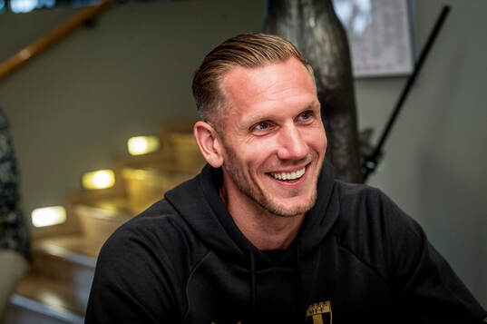Goalkeeper Robin Olsen gave an interview upon arriving in