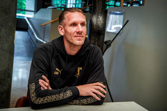 Goalkeeper Robin Olsen gave an interview upon arriving in