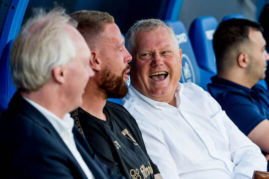 Pontus Jansson and chairman Anders Pålsson