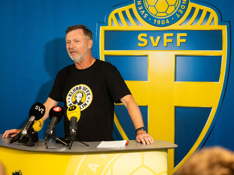 Head coach Peter Gerhardsson of the Swedish women's