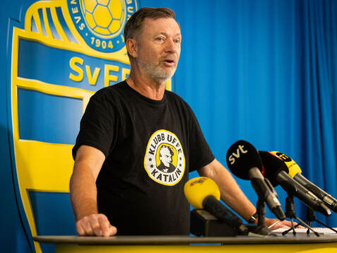 Head coach Peter Gerhardsson of the Swedish women's