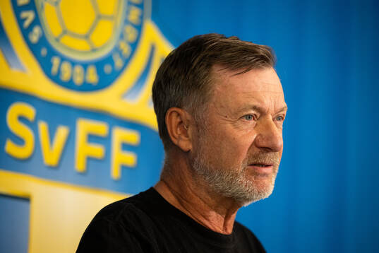 Head coach Peter Gerhardsson of the Swedish women's
