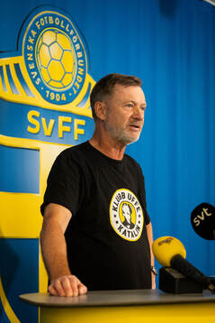 Head coach Peter Gerhardsson of the Swedish women's