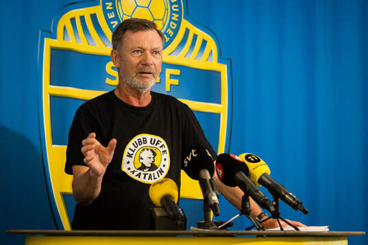 Head coach Peter Gerhardsson of the Swedish women's