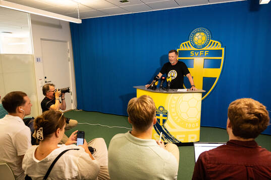 Head coach Peter Gerhardsson of the Swedish women's