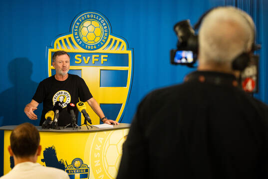 Head coach Peter Gerhardsson of the Swedish women's