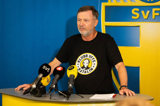 Head coach Peter Gerhardsson of the Swedish women's