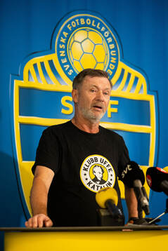 Head coach Peter Gerhardsson of the Swedish women's