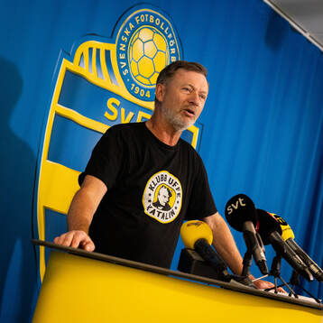 Head coach Peter Gerhardsson of the Swedish women's