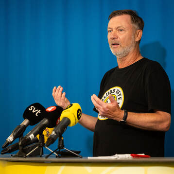 Head coach Peter Gerhardsson of the Swedish women's