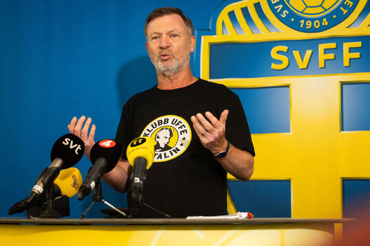 Head coach Peter Gerhardsson of the Swedish women's